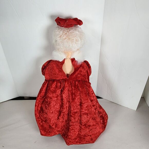 Vintage Mrs Claus Standing Figure Doll plastic christmas holiday collectible int - Picture 3 of 7